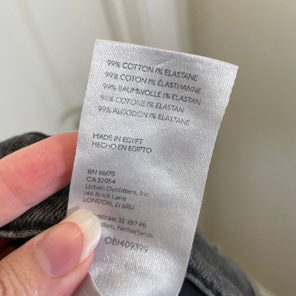 Urban Outfitters BDG 90's Bootcut Jeans Washed Black Charcoal 29 - Picture 5 of 6